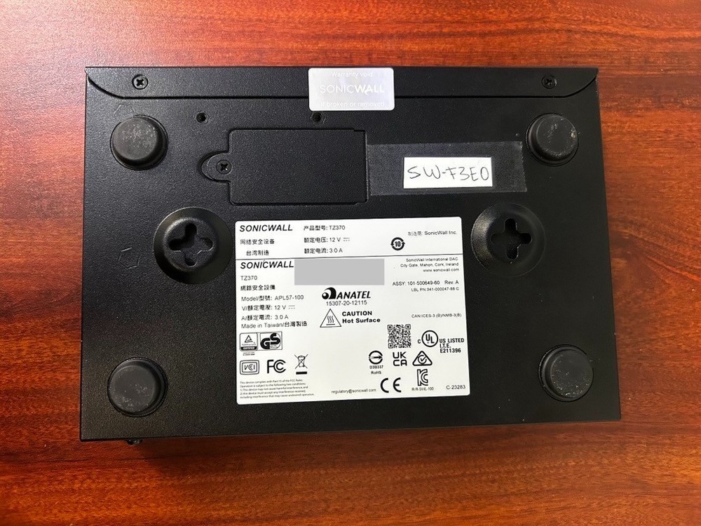 SonicWall TZ370 Firewall | Model Number APL57-100