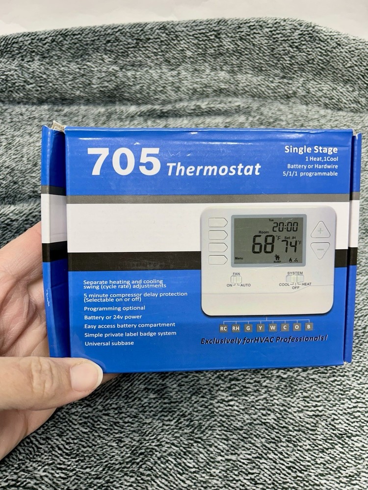 Single Stage 705 Thermostat Programmable Open Box (SH4)