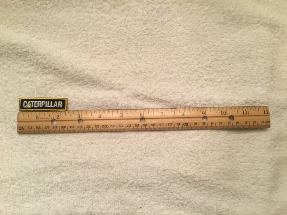 Caterpillar Embroidered Multicolored Logo Patch