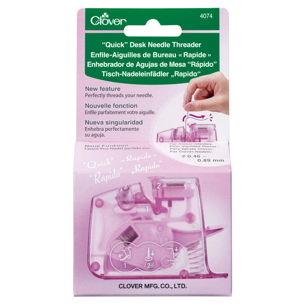 Clover "Quick" Desk Needle Threader- Craft, Sewing, Quilting Knitting