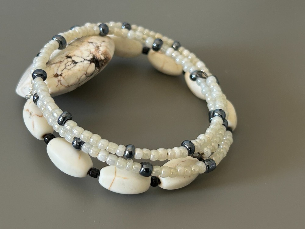 Natural Seed Bead Wrap Bracelet 23010