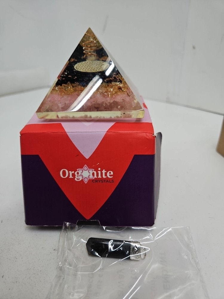 Citrine Pyramid, Healing Pyramid, Orgonite Pyramid