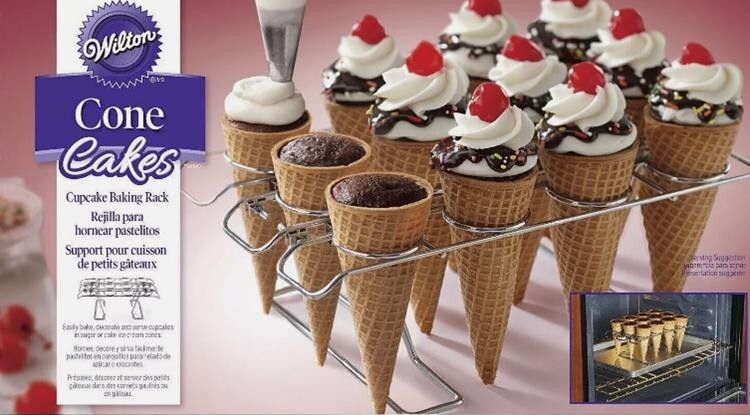 Wilton Cake Cone Stand Cupcake Baking Rack/Ice Cream Cone Holder
