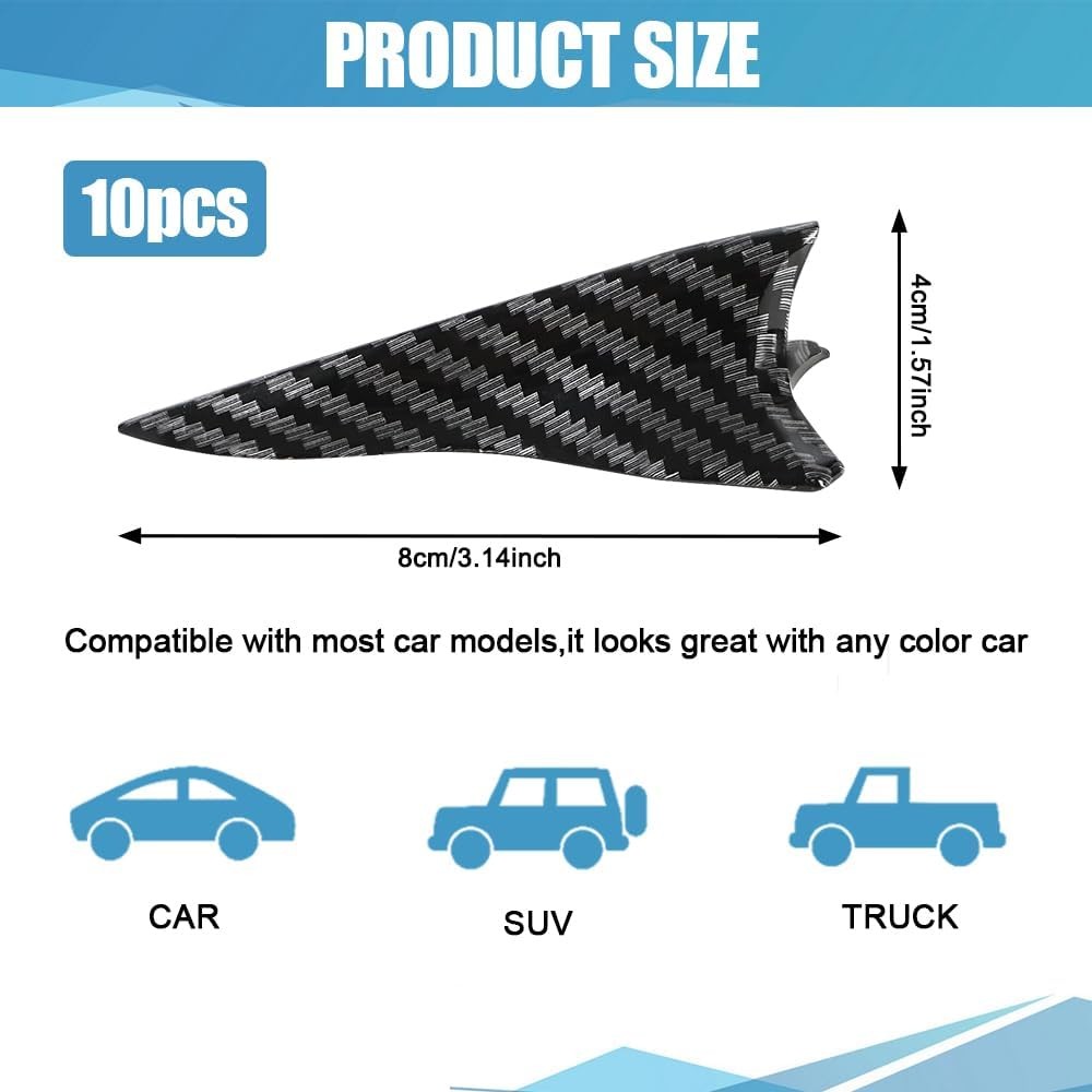 10PCS Universal Car Diffuser Set, Glossy Black