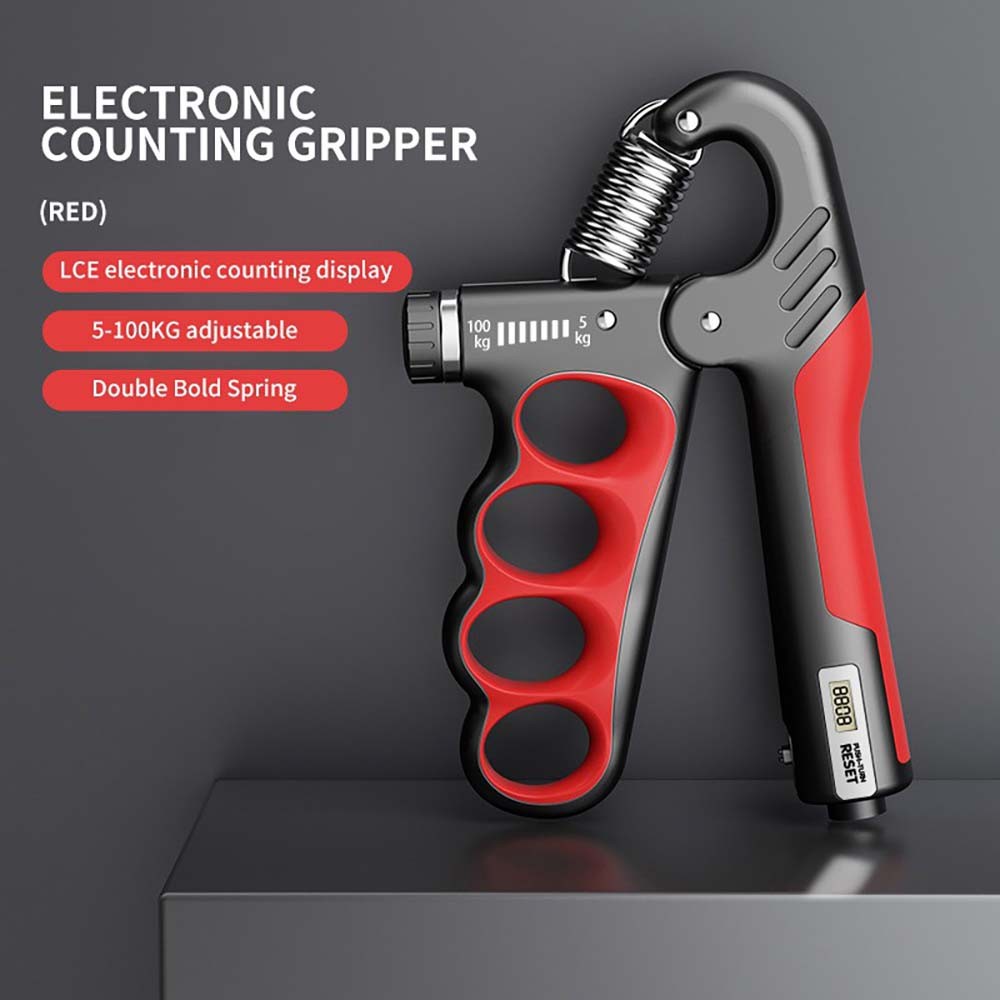 Adjustable Counting Ergonomic Adjustable Electronic Count Hand Grip Strengthener