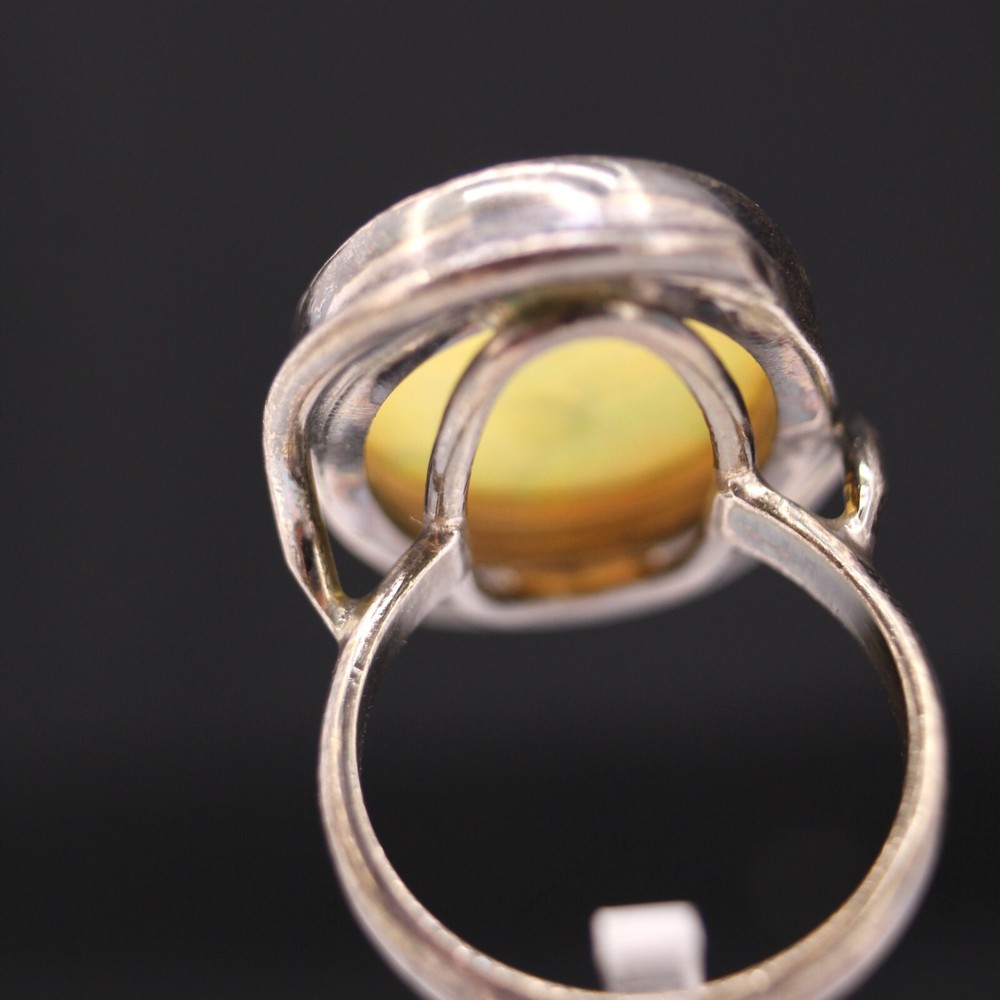 Southwest Sterling Silver Faux Opal Ring