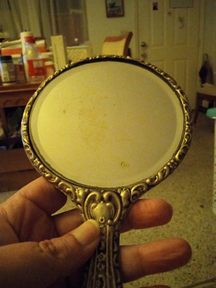 Vintage Hand Mirror Samuel M Levi 1918