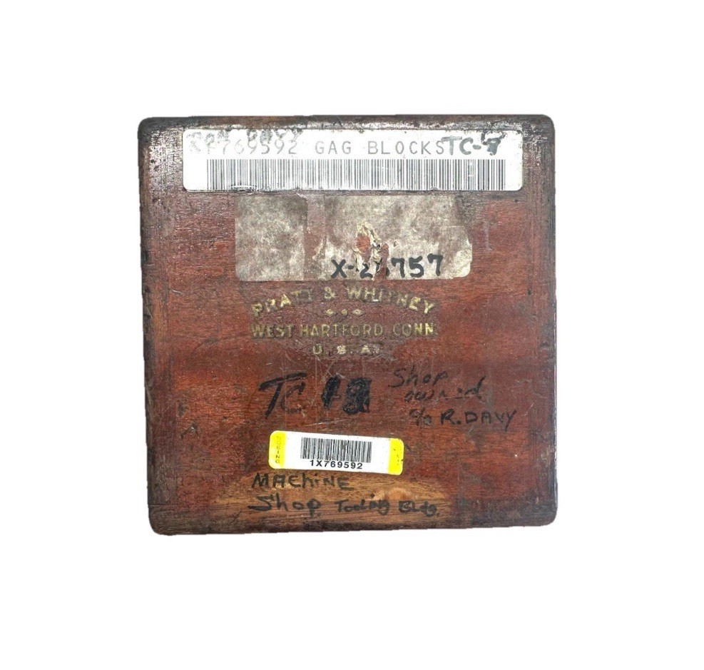 Nice PRATT & WHITNEY GAGE BLOCKS 1"-4" Stackable With Extension Rods