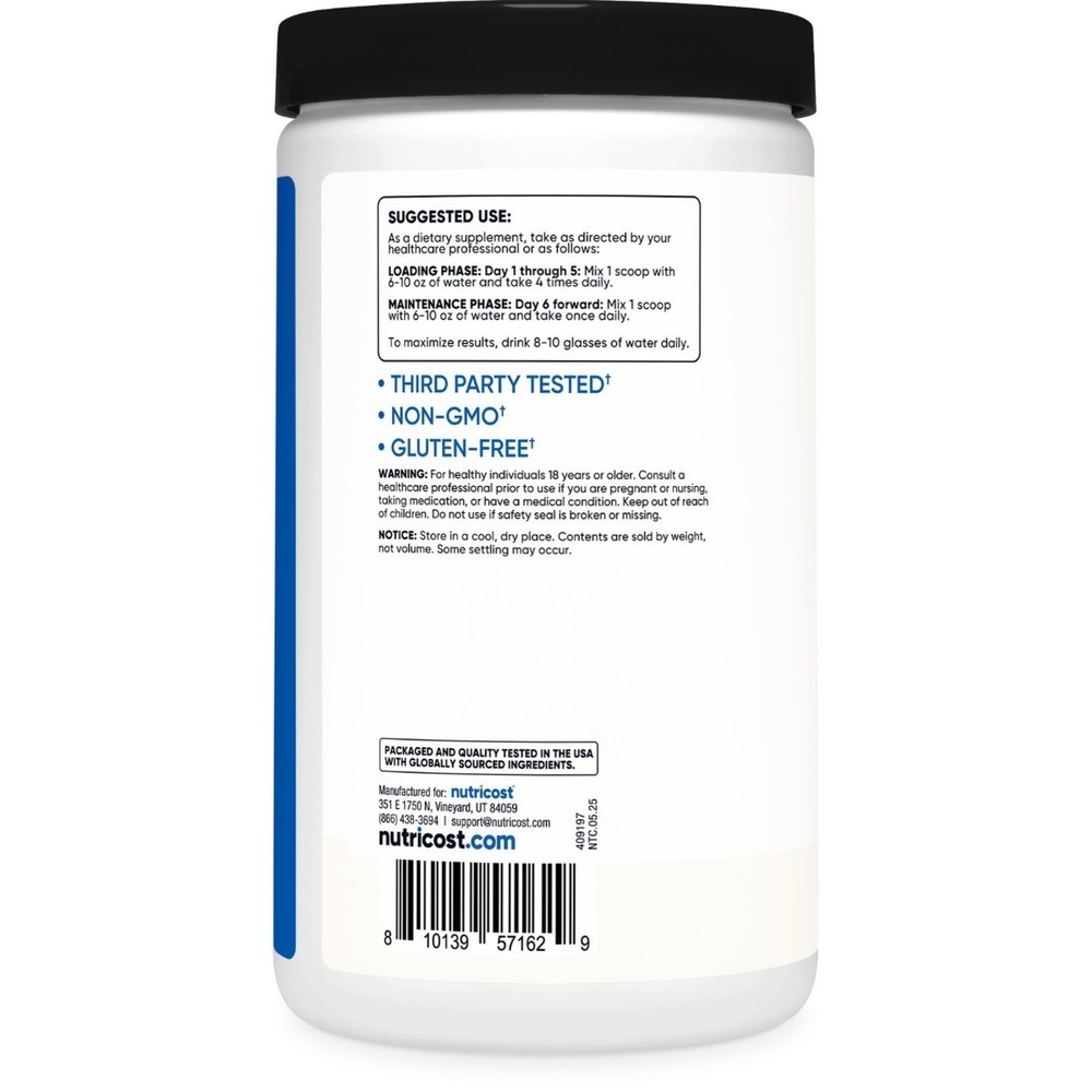 Nutricost Micronized Creatine Monohydrate - Pure Powder for Strength