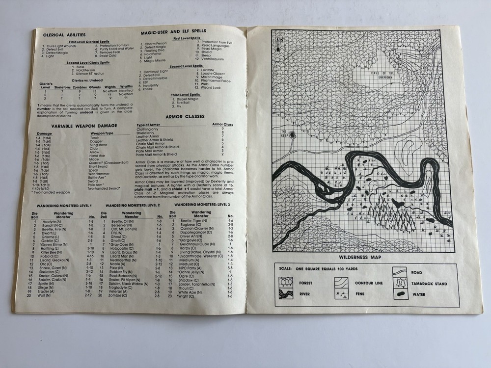Dungeons and Dragons Basic Set TSR 1981