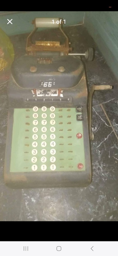 vintage adding machine