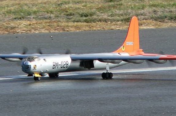 Model Airplane Plans (RC): B-36 Peacemaker 115" & 80" Span Elec. Pwr'ed (on CD)