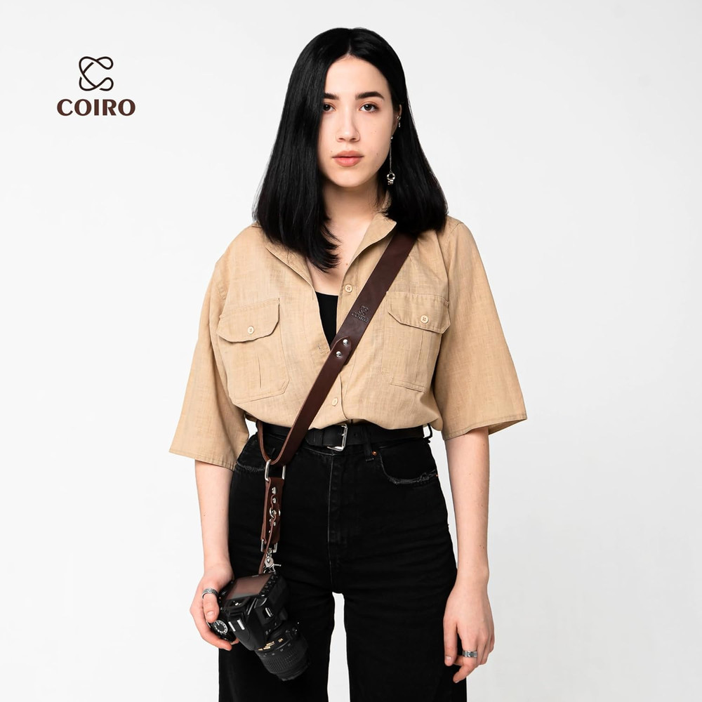 Professional Leather Camera Strap with Quick Release for Single Camera