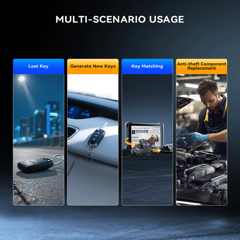 ThinkScan 689BT Car Key Programmer TPMS Relearn Combos OBD2 Scanner FREE UPDATE