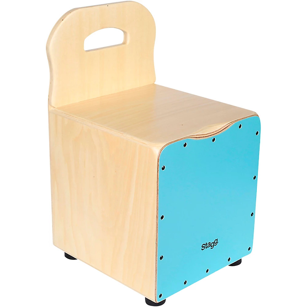 Stagg Kid's Cajon with Backrest Blue