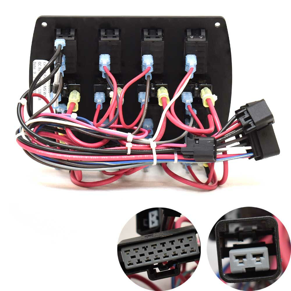 Tracker Boat Dash Switch Panel AD-352-004 | 7 1/2 x 5 5/8 Inch Plastic