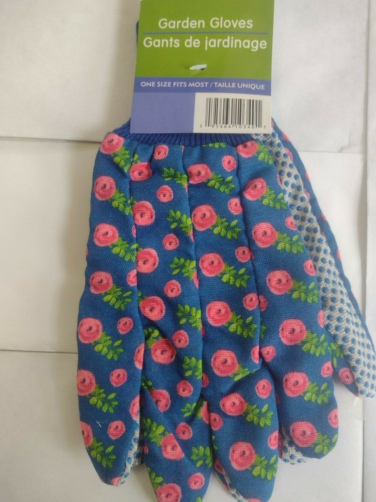 Garden Gloves Spring Time Theme Garden Collection One Size Fits Most Assorted