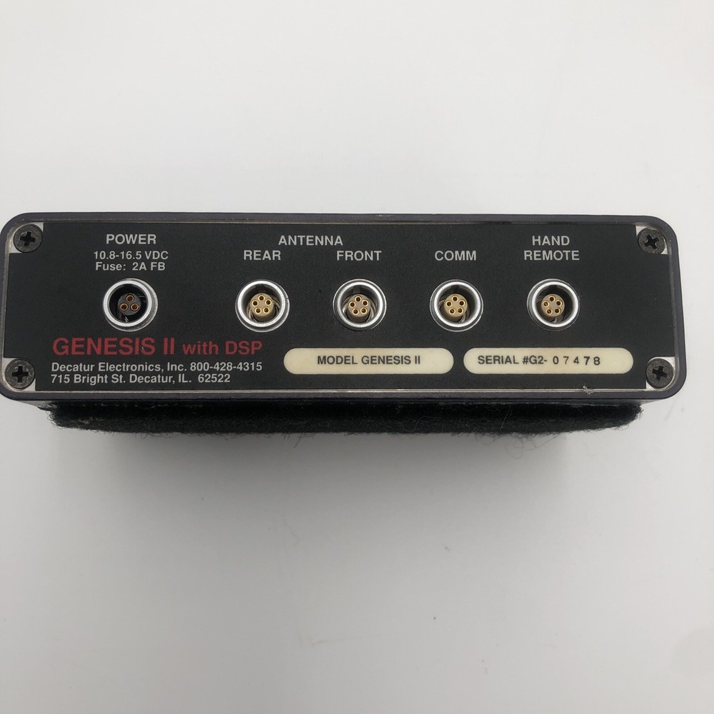USED Decatur Genesis II Radar UNTESTED READ (B)