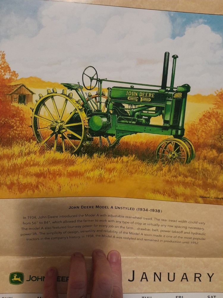 John Deere 2008 Calendar Good Preowned Condition