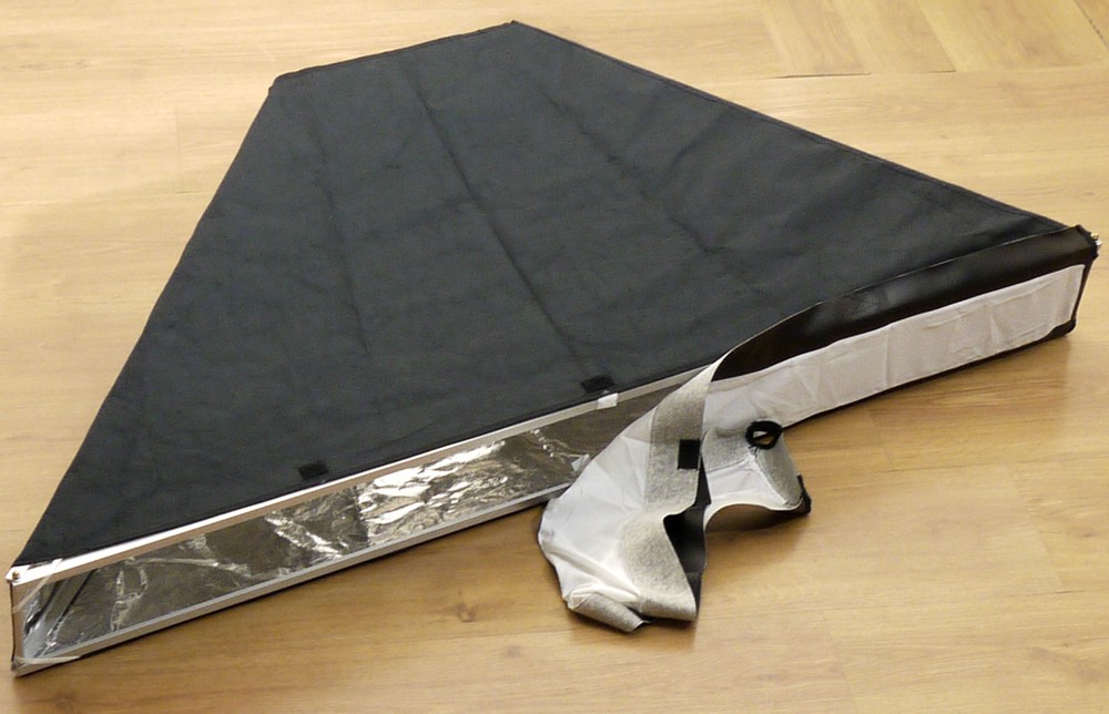 PRL) SOFTBOX FX LINEAR 10 x 120 cm STRIP DIFFUSER CANVAS REFLECTOR STUDIO PHOTO