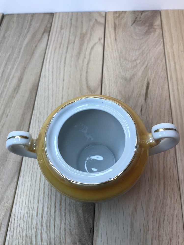 Sugar Bowl Occupied Japan. Floral Pattern
