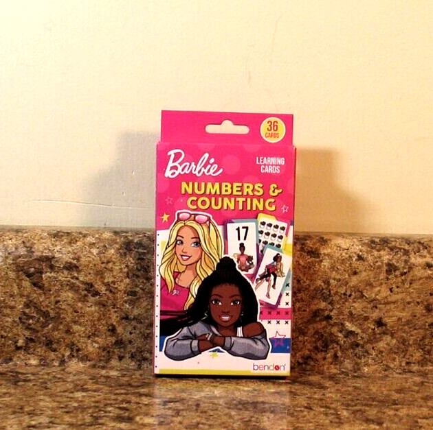Barbie Numbers & Counting Flash Learning Cards NEW