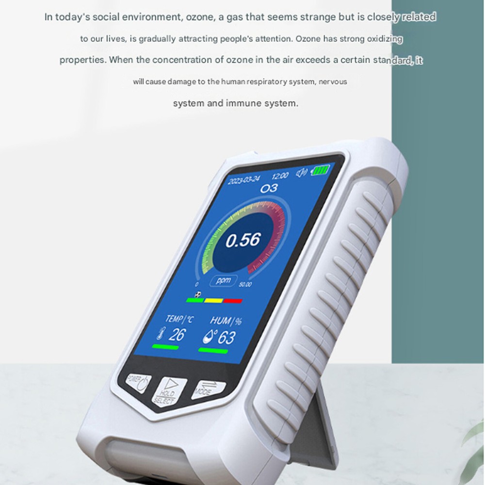 3.5” Smart Sensor Ozone Meter TFT LCD O3 Analyzer Detector