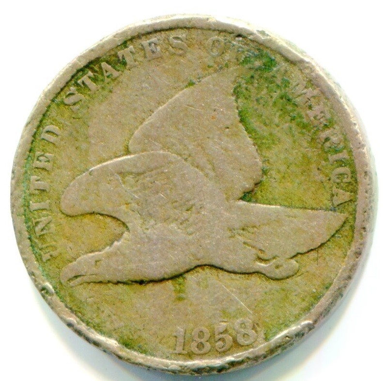 1858 Flying Eagle Cent / Penny !! SL