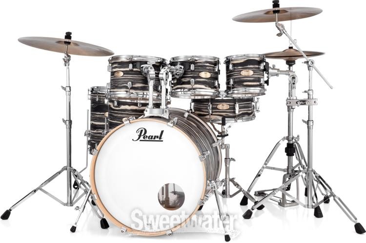 Pearl Decade Maple 7-piece Shell Pack - Black Satin Marble
