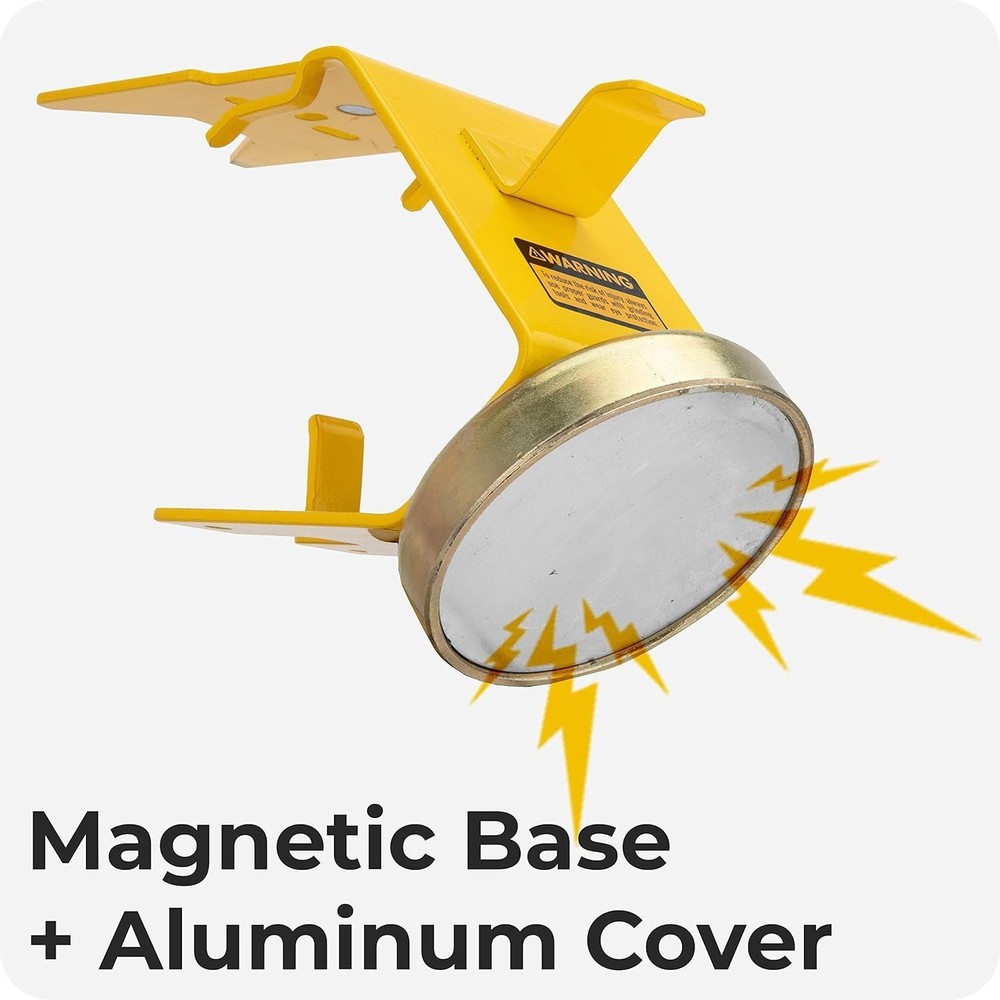 Compact Magnetic Power Grinder Rest - Includes Wrench & Cable Storage Solutions