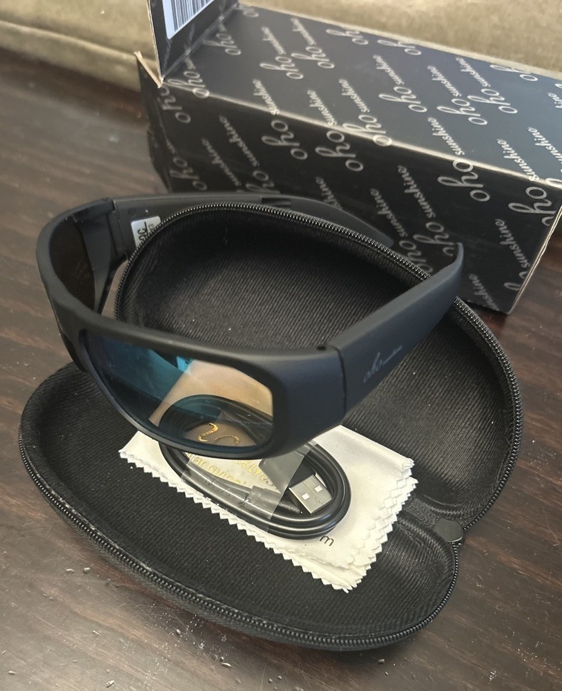 OhO sunshine Bluetooth Smart Black Blue Mirror Lenses NIB!