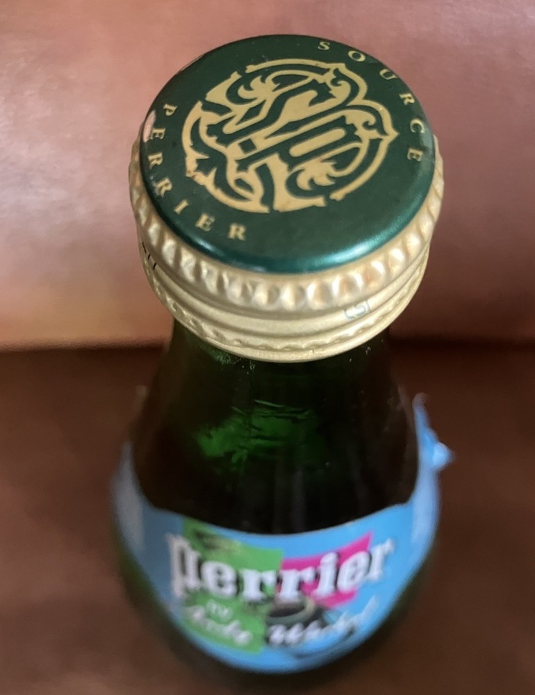 Andy Warhol Perrier Bottle. Unopened. 25.3 oz. 750 mL