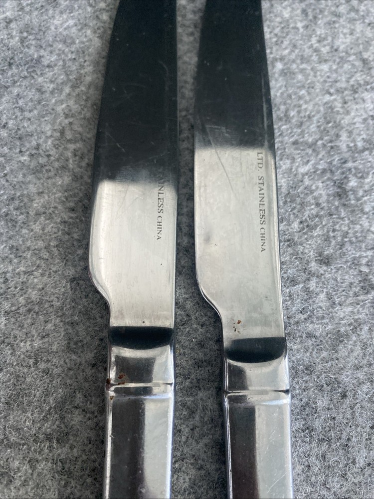 2 pcs Heritage Mint Saffrano Dinner Forks Flatware 18/10 Stainless