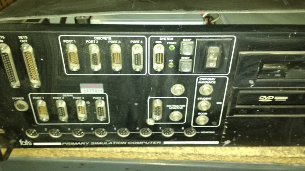 primary simulation computer POWERS ON