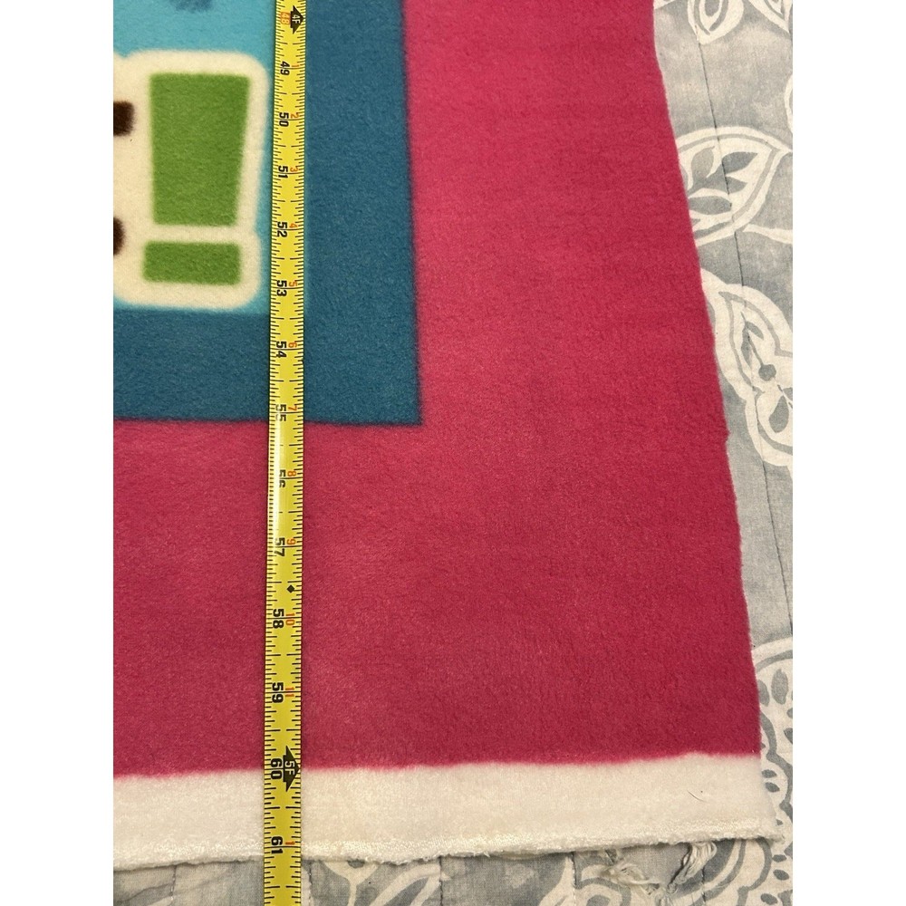 Dora The Explorer Dora & Boots Sewing Fabric Pink Panel 61"x 46" Blanket