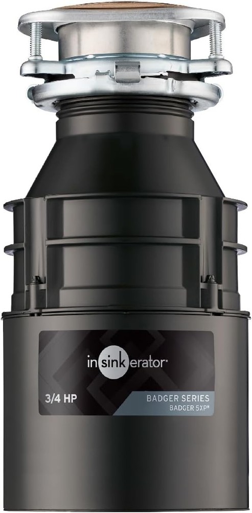 InSinkErator Badger 5XP Garbage Disposal, Standard Series 3/4 HP Continuous Feed