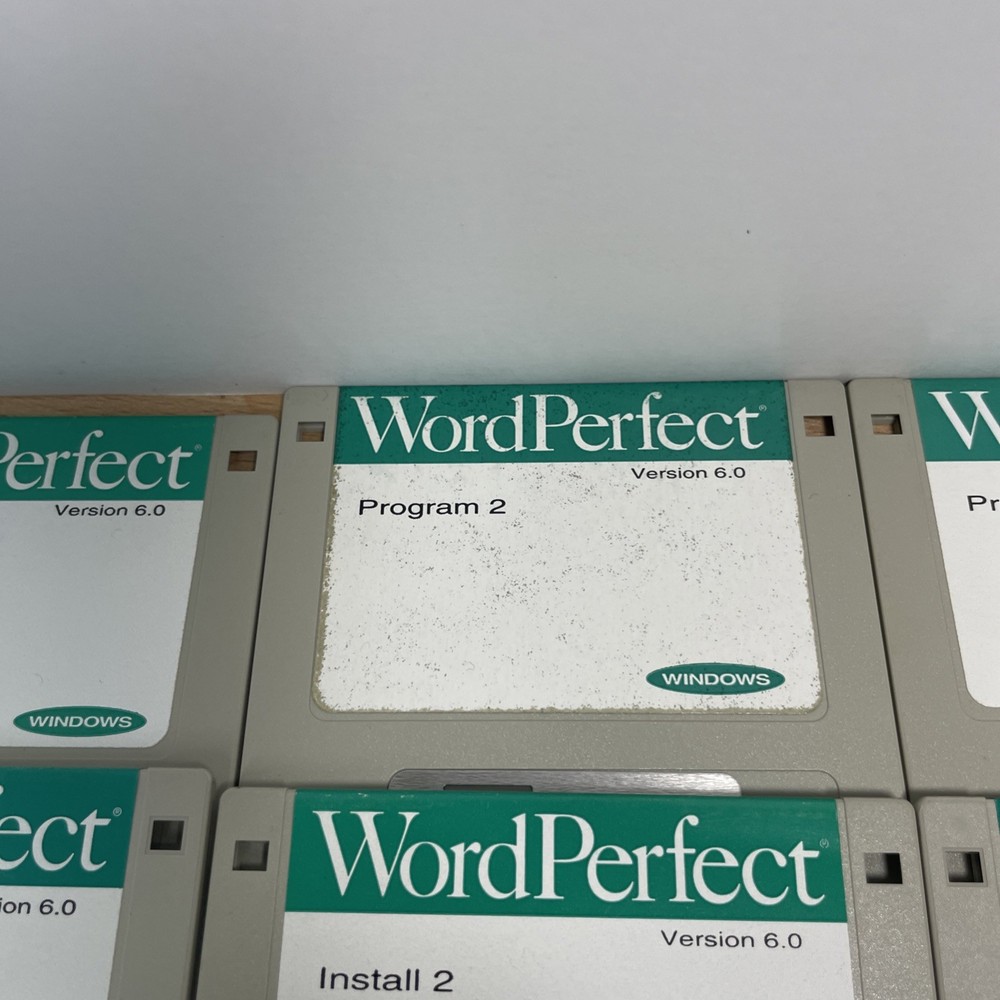 wordperfect 6.0 Floppy Disks