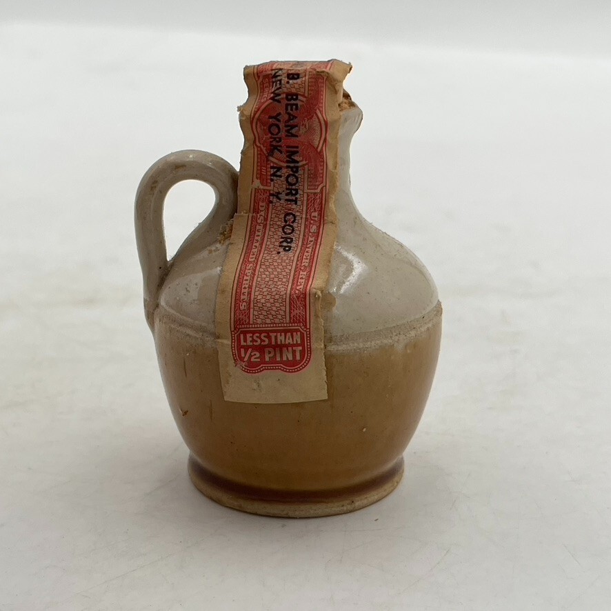 VTG Mini Bottle Empty Display Jug Collectible Bronte Yorkshire Liqueur