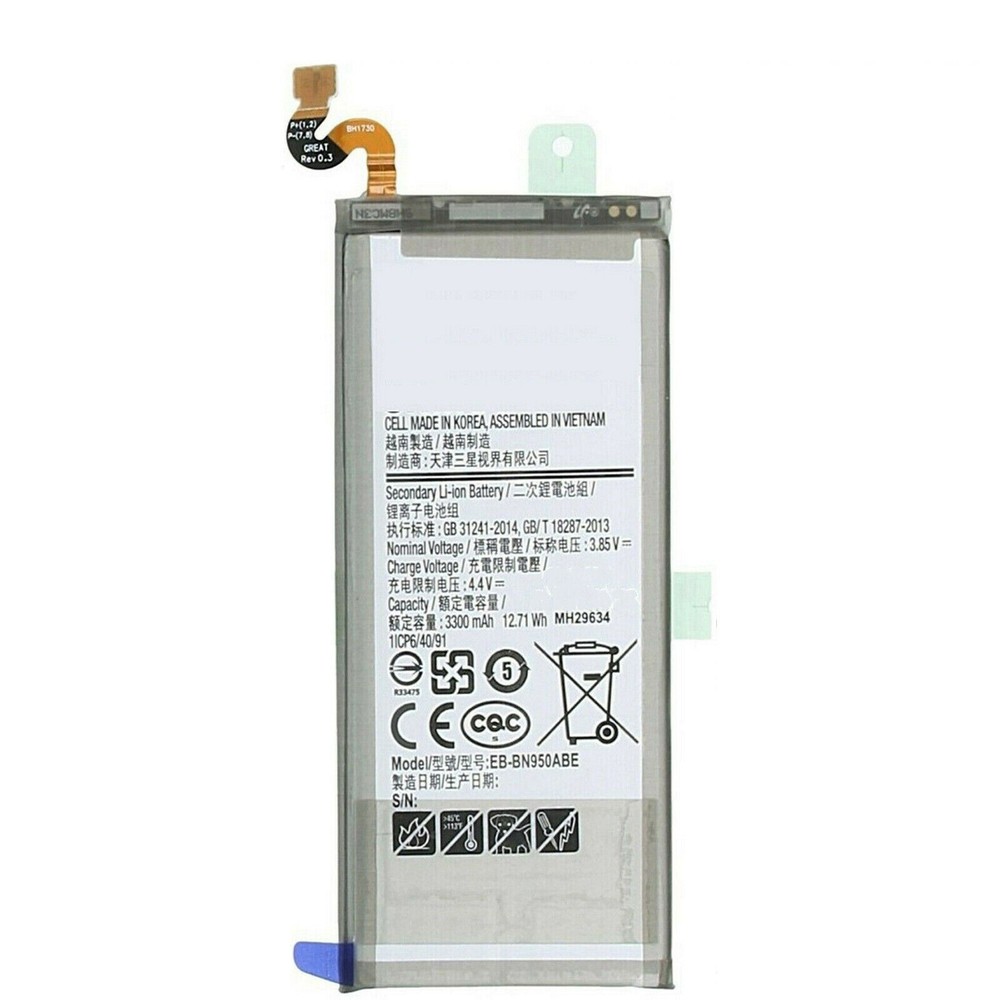 For Samsung Galaxy Note 8 Internal Battery EB-BN950ABA Replacement 3300mAh+Tools