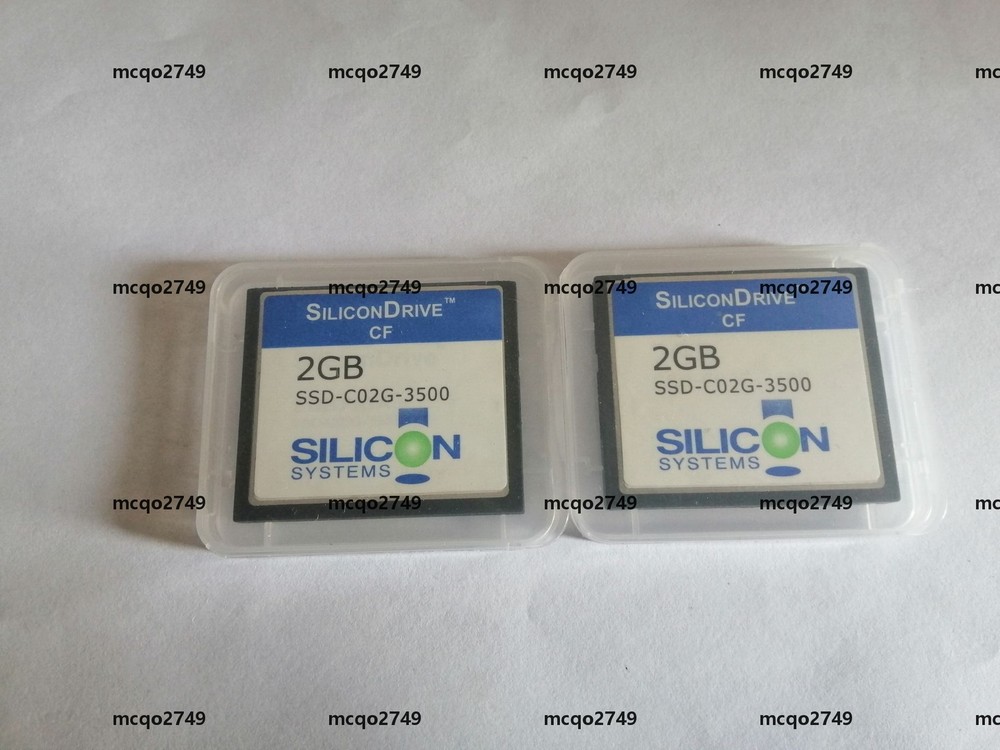 2PCS  SiliconDrive 2GB CF SSD-C02G-3500 SILICON