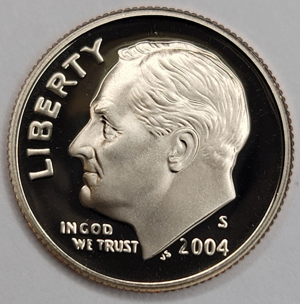 2004 S Gem Proof DCAM Roosevelt Dime