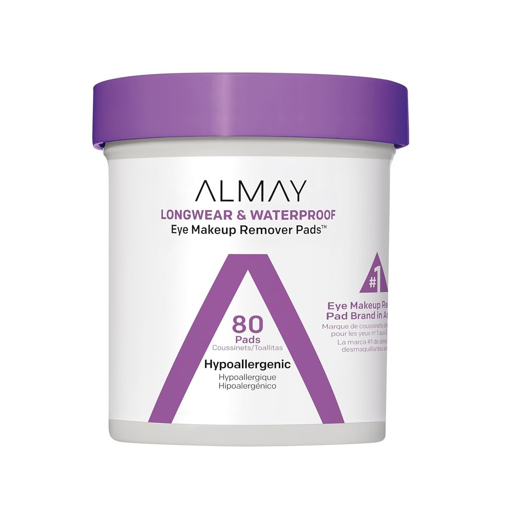 Almay Biodegradable Makeup Remover Pads, Longwear & Waterproof (Select Count)