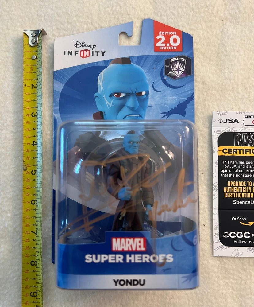 Signed Michael Rooker Disney Infinity 2.0 Yondu Marvel Guardians Galaxy