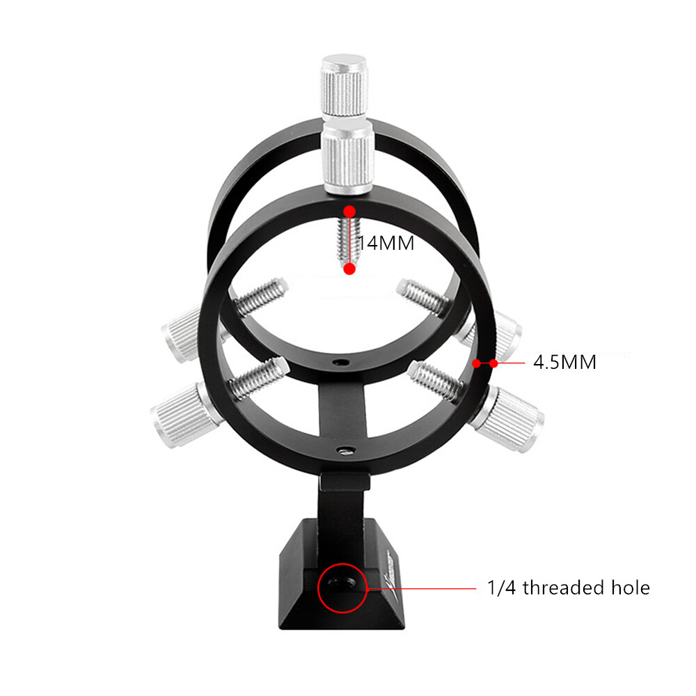50mm Finder Scope Bracket Adjustable Guidescope Mount for Astronomical Telescope