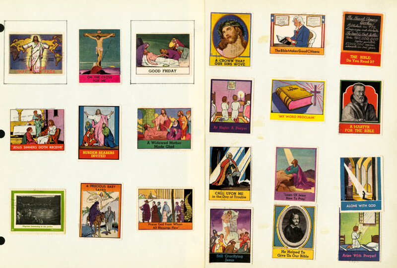 US Labels Religious 1930's Lot of 93x Different