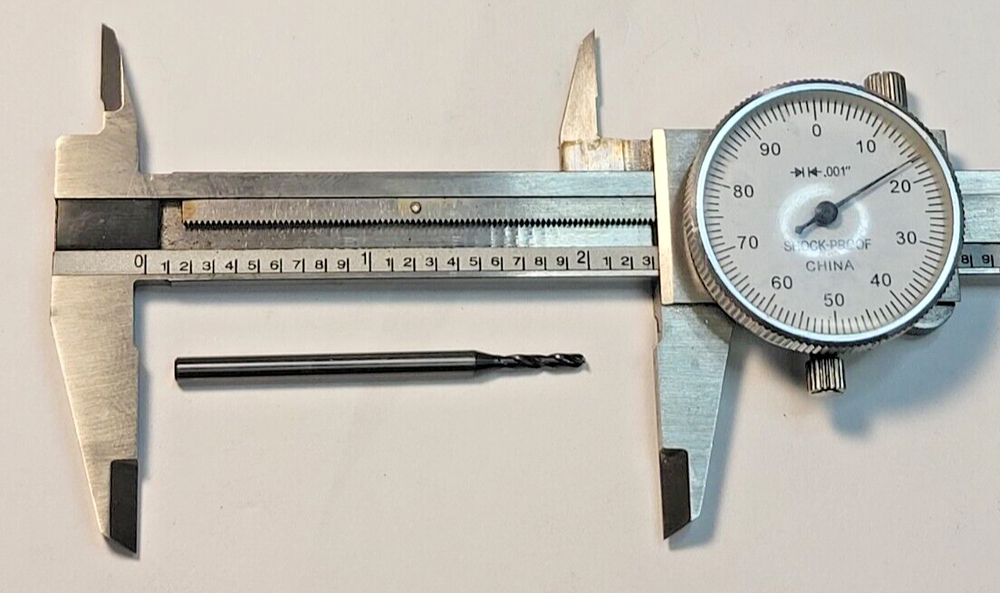 GUHRING 1.75mm 4xDia shank, Micro Precision Carbide Drill Bit.
