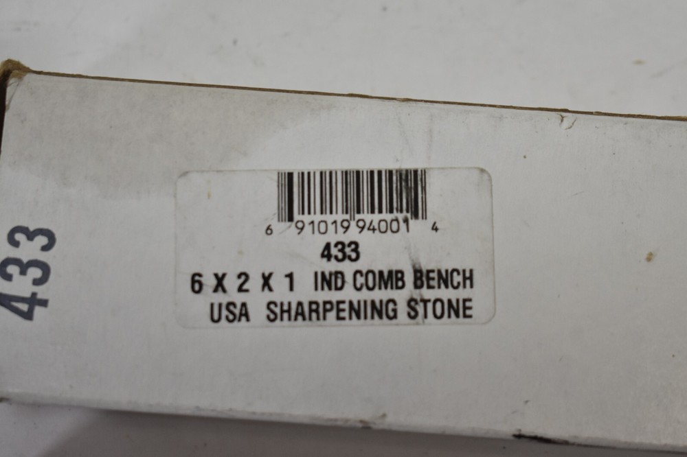 Aluminum Oxide Sharpening Stones Rectangular Fine Grade Coarse U433 6" x 2" x 1"