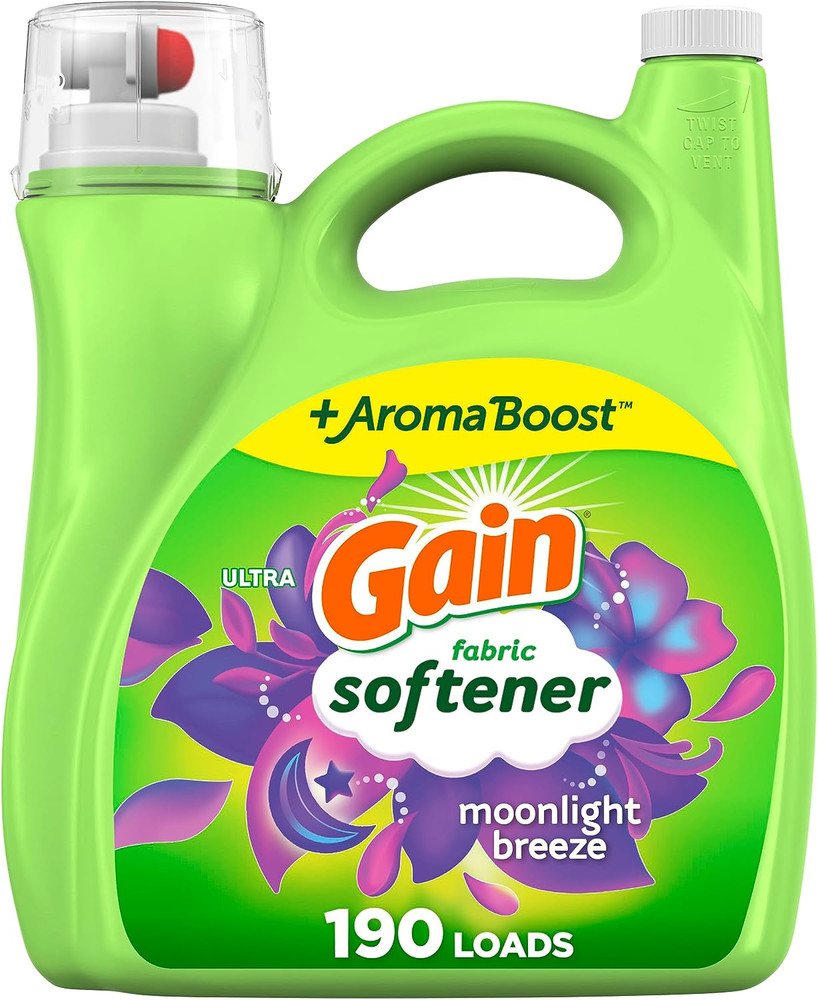 Moonlight Breeze Fabric Softener, 140 FL OZ, 190 Load, Smooth Touch Laundry Cond