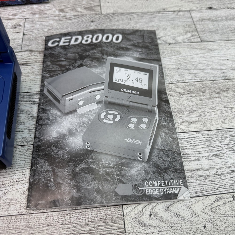 Competitive Edge Dynamics CED8000 Shot Timer With Box, Manual, Clip Works