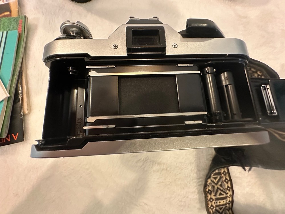 Canon AE-1 Program 35mm Film Camera with Extra Lenses Guidebook Strap